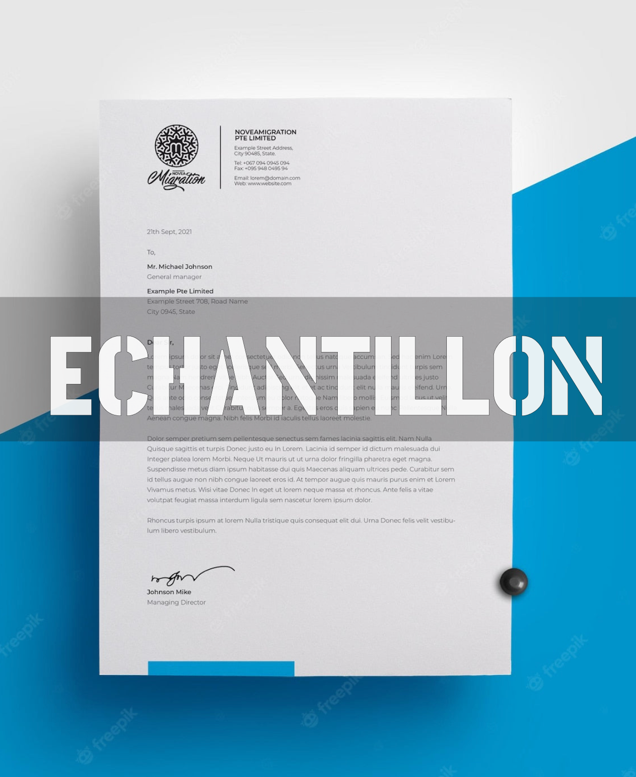 Letterhead sample