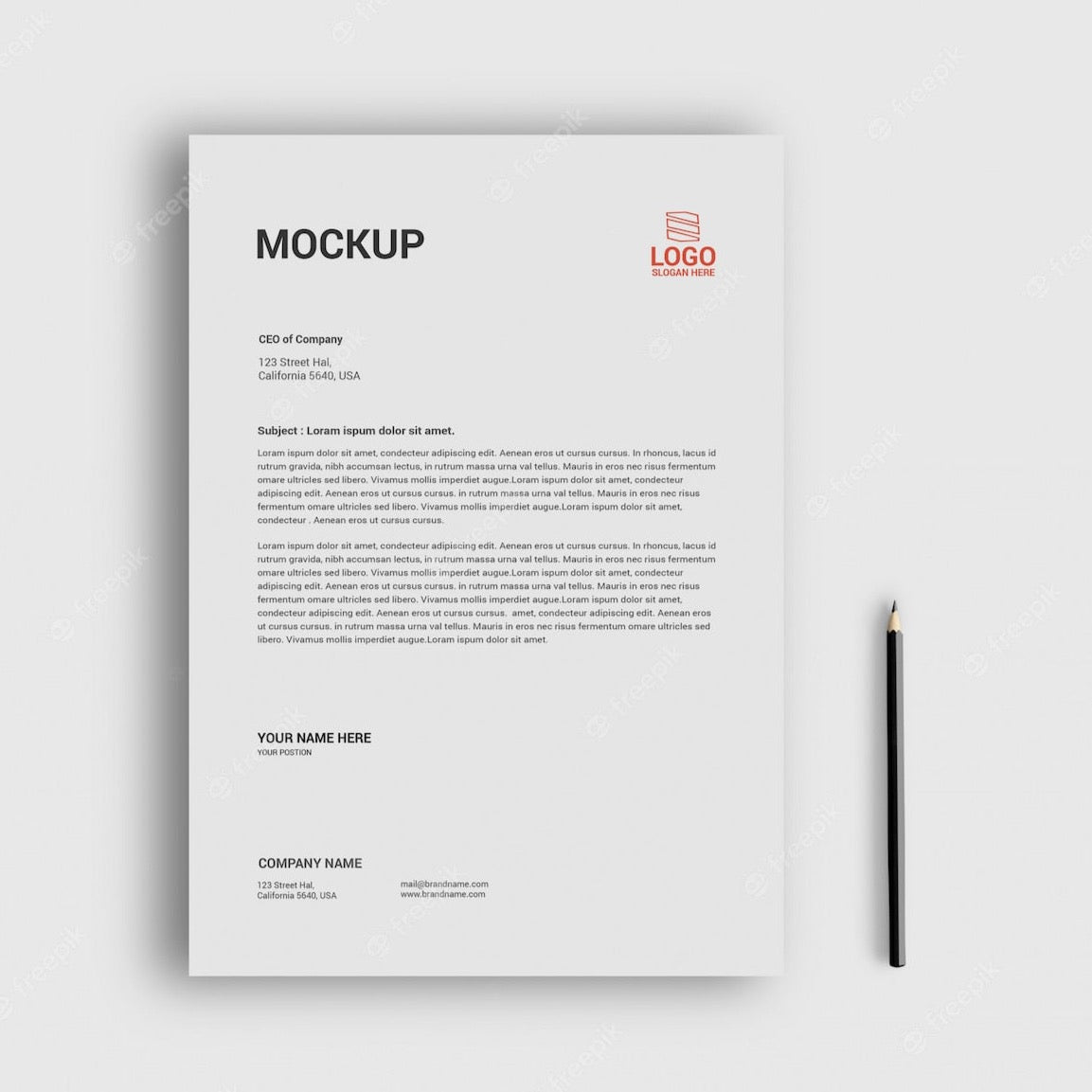 Letterhead sample